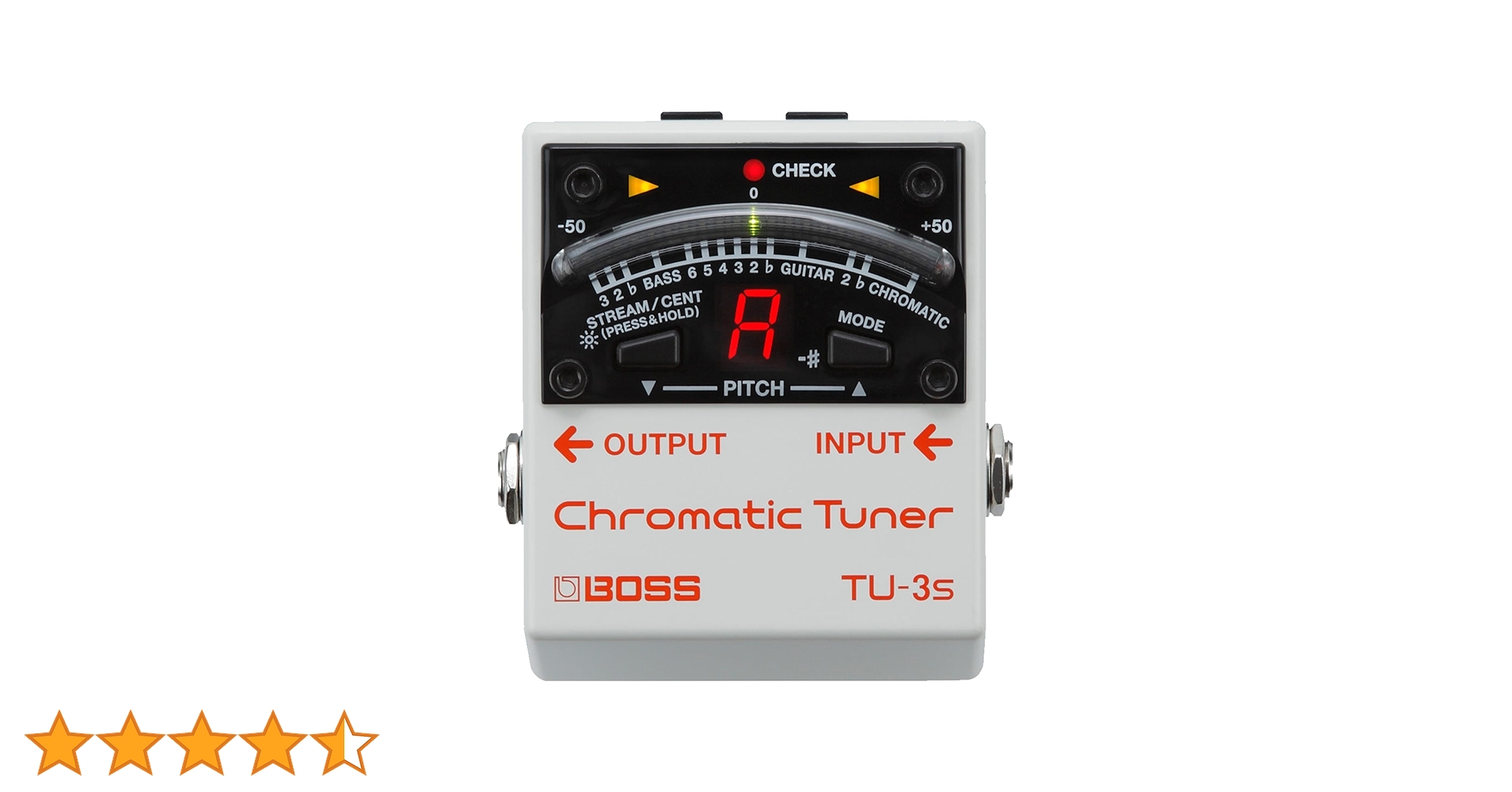 BOSS Afinador cromático compacto TU-3S para pedaleira